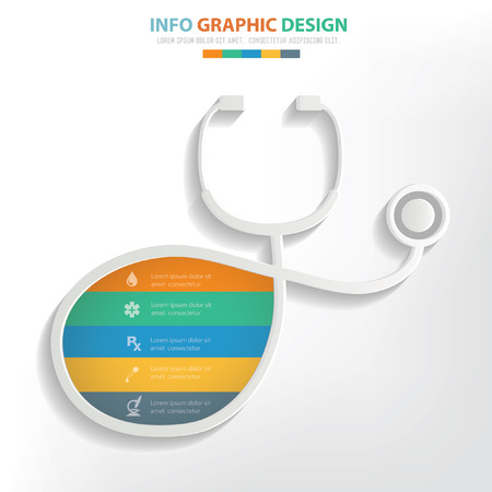 Medical concept design,clean vectorのイラスト素材