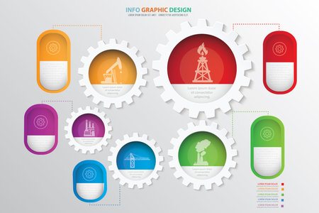 Industry concept design,clean vectorのイラスト素材