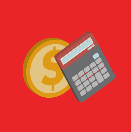 Calculator design,clean vectorのイラスト素材