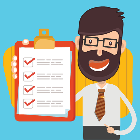 Businessman concept design,clean vectorのイラスト素材