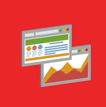 Software concept design,clean vectorのイラスト素材