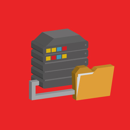 Database concept design,clean vector