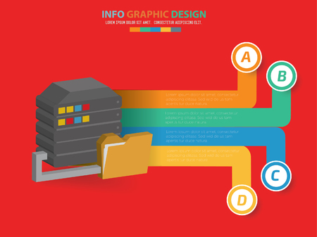 Database design,clean vectorのイラスト素材