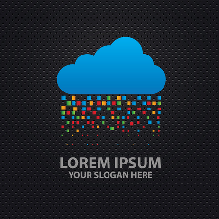Cloud computing design.のイラスト素材