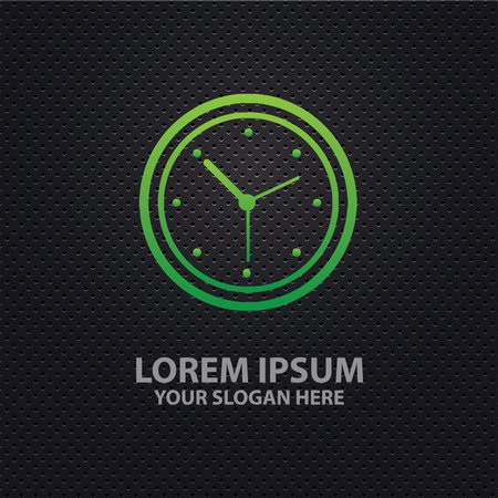 Clock design,clean vectorのイラスト素材