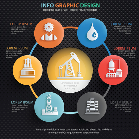 Oil industry design,clean vectorのイラスト素材
