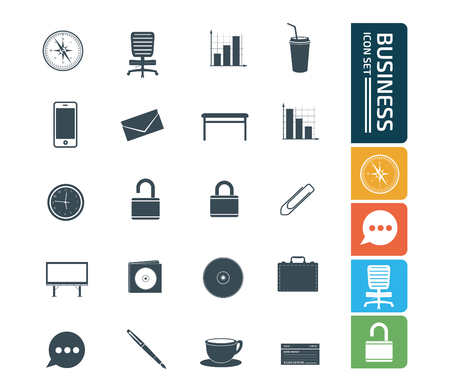 Business icon set designのイラスト素材