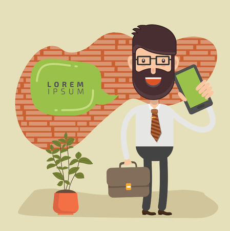 Businessman concept vector designのイラスト素材
