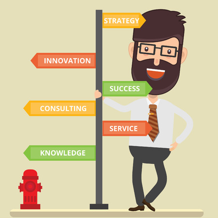 Businessman vector concept designのイラスト素材