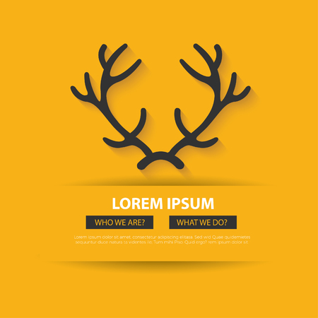 Deer vector  concept designのイラスト素材