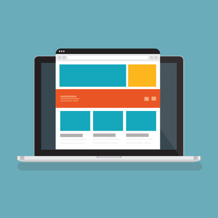Laptop icon vector designのイラスト素材