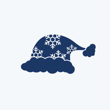 Santa hat icon vector designのイラスト素材