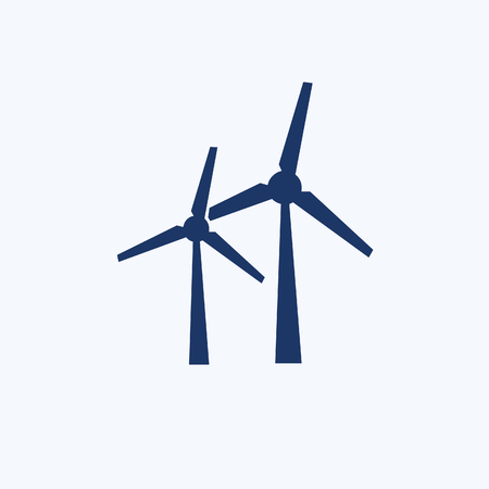 Wind turbine icon vector designのイラスト素材