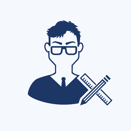 Student icon concept vector designのイラスト素材