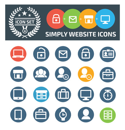 Website icon set vector concept designのイラスト素材
