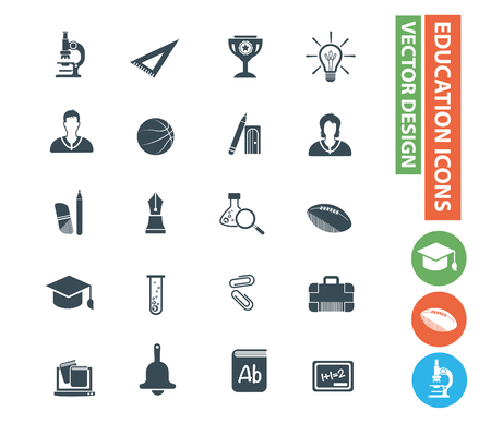 Education icon set vector designのイラスト素材