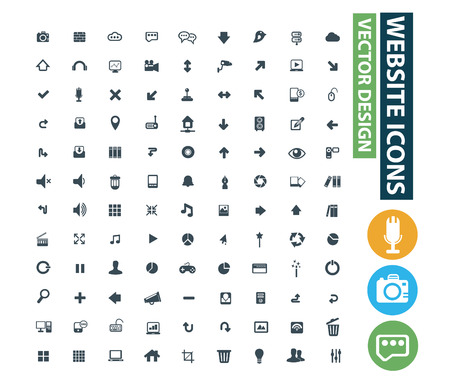 Website icon set vector concept designのイラスト素材