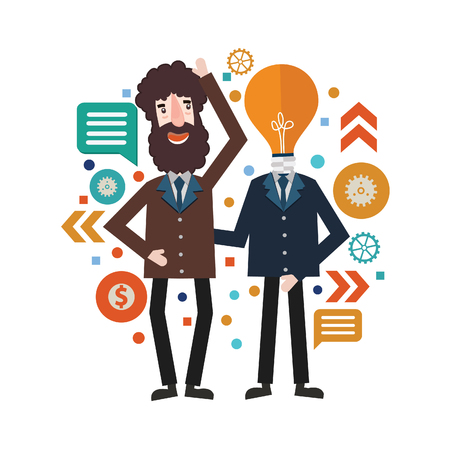 Idea businessman vector concept designのイラスト素材