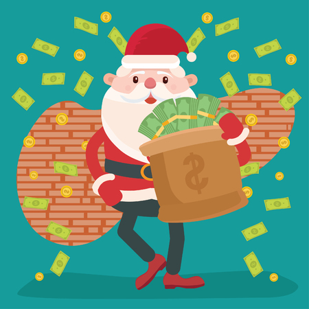 Santa clause vector concept designのイラスト素材