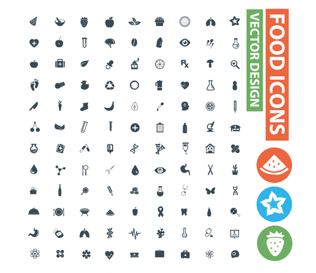 Food icon vector concept designのイラスト素材