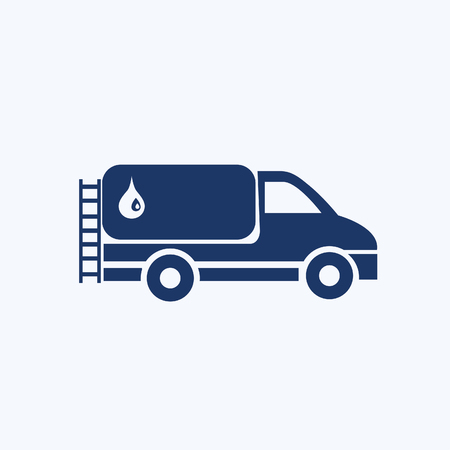 Oil truck icon vector concept designのイラスト素材