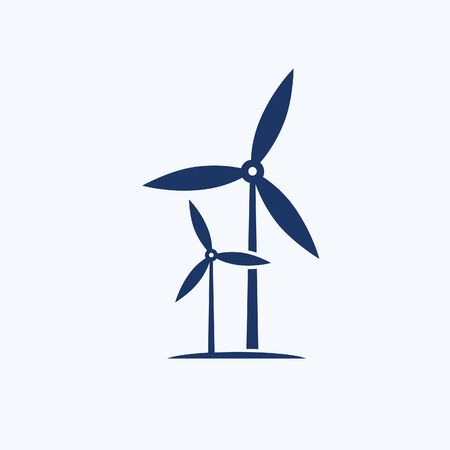Wind turbine vector icon designのイラスト素材