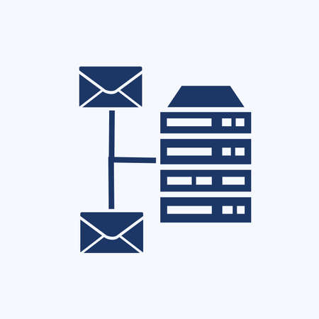 Database and server icon vector designのイラスト素材