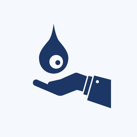 Water vector icon designのイラスト素材