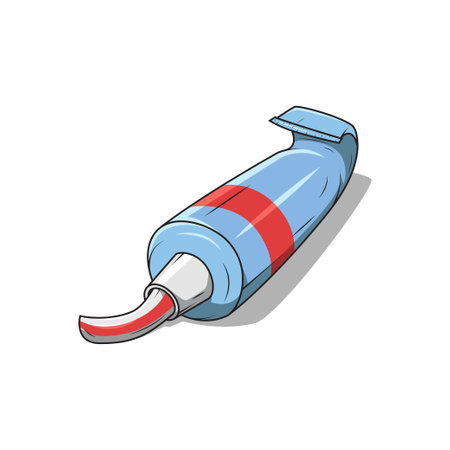 toothpaste vector isolated on white backgroundのイラスト素材