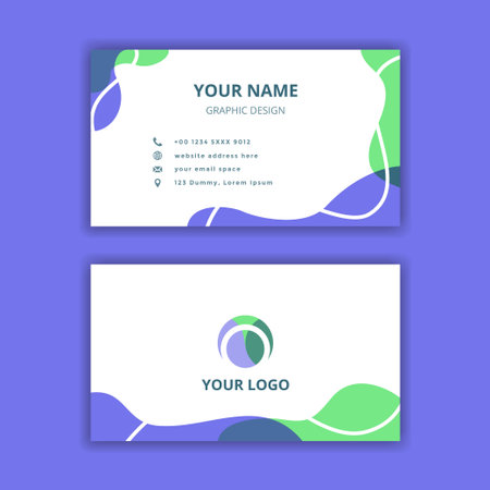 Business card design with logoのイラスト素材