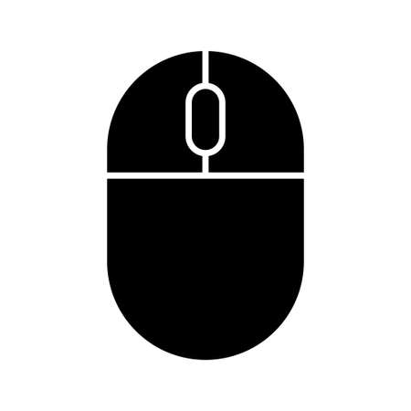 mouse vector icon isolated on white background.のイラスト素材