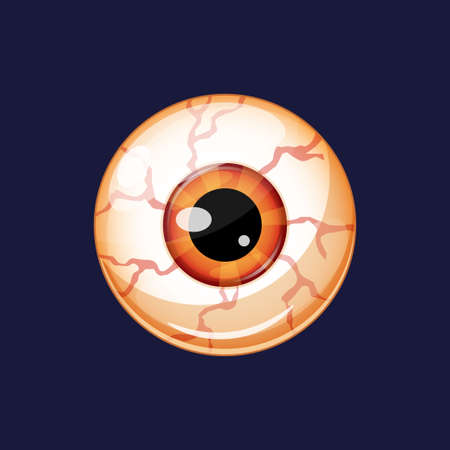 Illustration eyeball vector isolated. eyeball vector image.のイラスト素材
