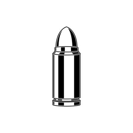 Bullet vector icon isolated on white background.のイラスト素材