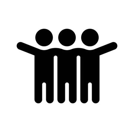 isolated friendship icon on white backgroundのイラスト素材