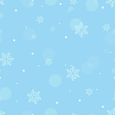 vector seamless snowflake pattern. snowflake background.のイラスト素材