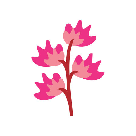cute flower petal nature icon vector illustrationのイラスト素材