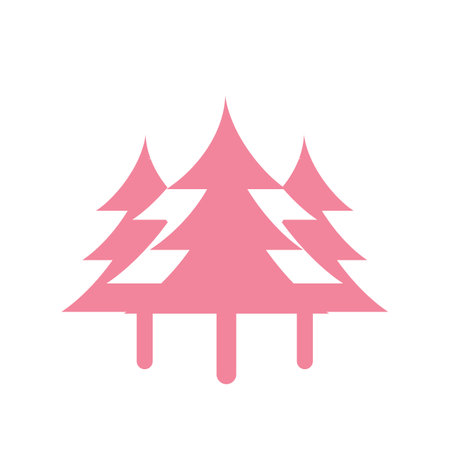 Pine tree icon vector isolated on white background for your web and mobile app design, Pine tree logo conceptのイラスト素材