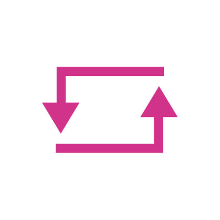 Arrow icon. Vector illustration. Flat design style eps 10. Bright colored simple icon illustration. Educational graphic design elementsのイラスト素材