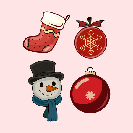 A charming hand-drawn snowman face featuring a black top hat, orange carrot nose, and a cozy blue scarf. Perfect for winter themes and Christmas greetings.のイラスト素材