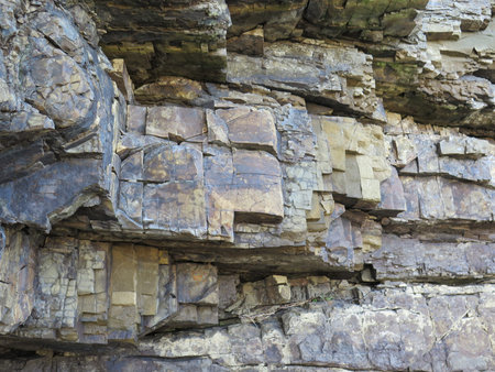 close-up of basaltic rocks for background or texture
