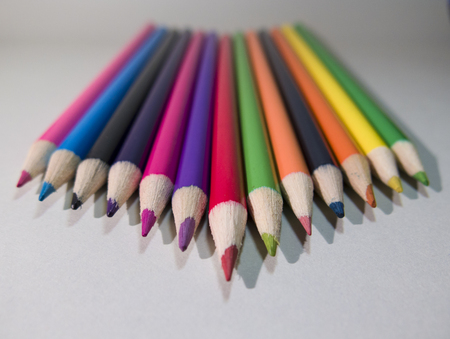 pointer color from the pencilsの写真素材