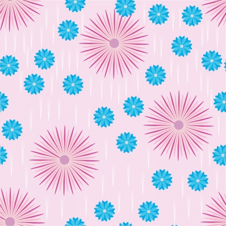 flowers - seamless patternのイラスト素材