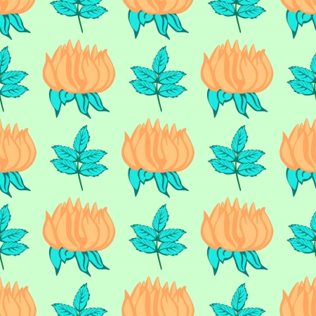 Floral - seamless patternのイラスト素材