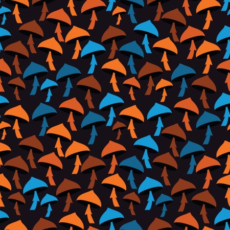 Mushrooms - seamless patternのイラスト素材