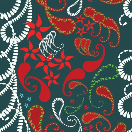 Floral seamless patternのイラスト素材