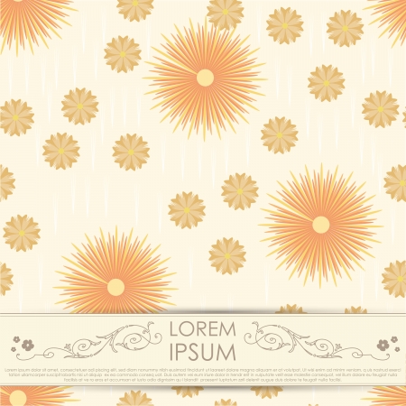 Floral cardのイラスト素材