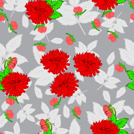 Flowers - seamless patternのイラスト素材