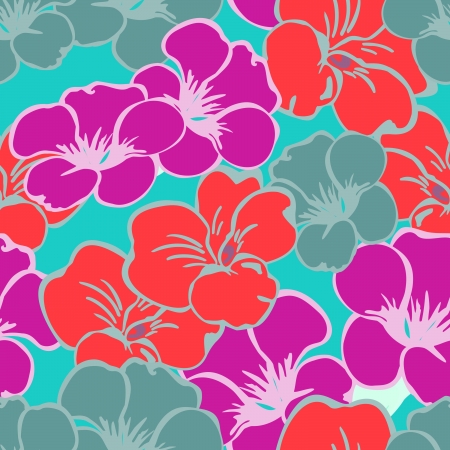 Floral - seamless patternのイラスト素材