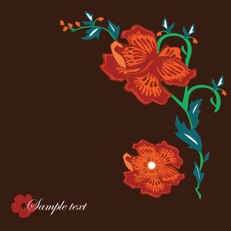 Floral backgroundのイラスト素材