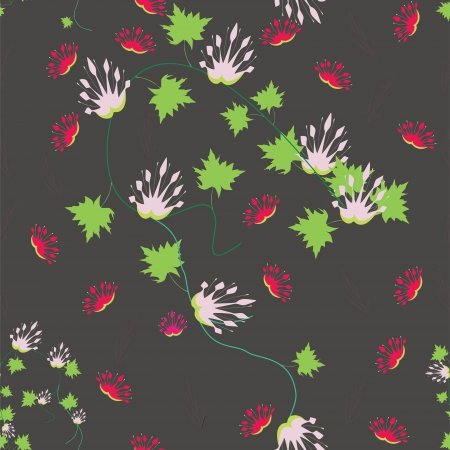 Floral - seamless patternのイラスト素材